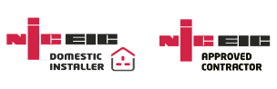NICEIC Approved contractor and domestic installer logo